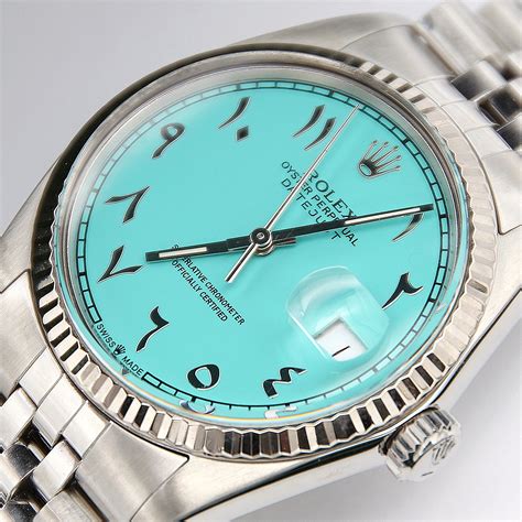 rolex with arabic numbers|rolex tiffany arabic dial.